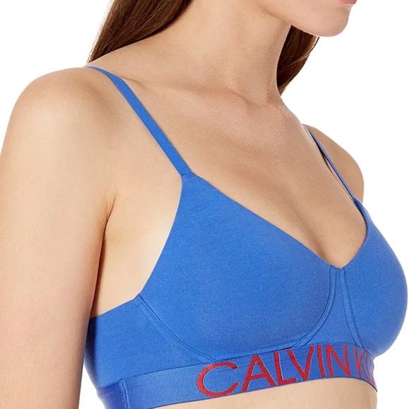 CALVIN KLEIN LIGHTLY LINED CONVERTIBLE BRALETTE - Picture 2 of 7